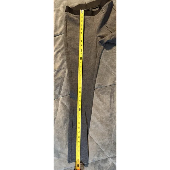 Banana Republic Pull On Ponte Pants Gray Comfort Pleated Fitted Office Women's 0 - Picture 4 of 11